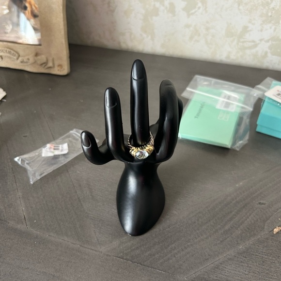 David Yurman Capri Blue Topaz Sterling Silver & 14K gold ring - Picture 11 of 11